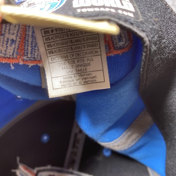 Oklahoma City Thunder Hat Cap Fitted Mens One Size NBA Basketball Memory Fit - Picture 9 of 11